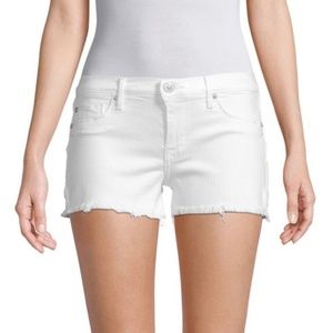 HUDSON White Fray Hem Short!